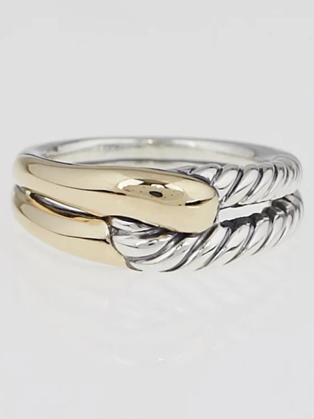 David Yurman, Two-Tone Crossover Ring